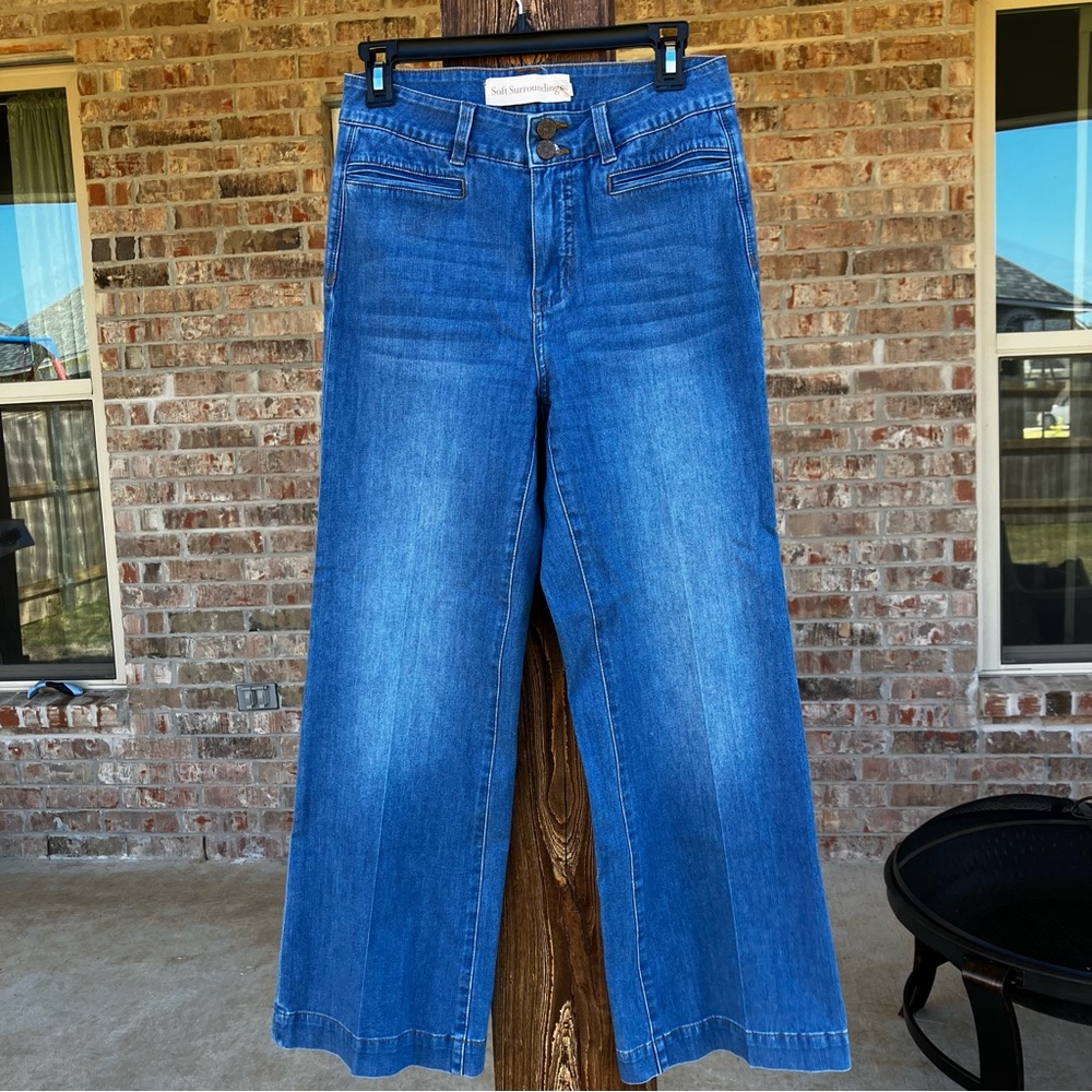 Adorable Soft Surroundings Wide Leg Trouser Jeans